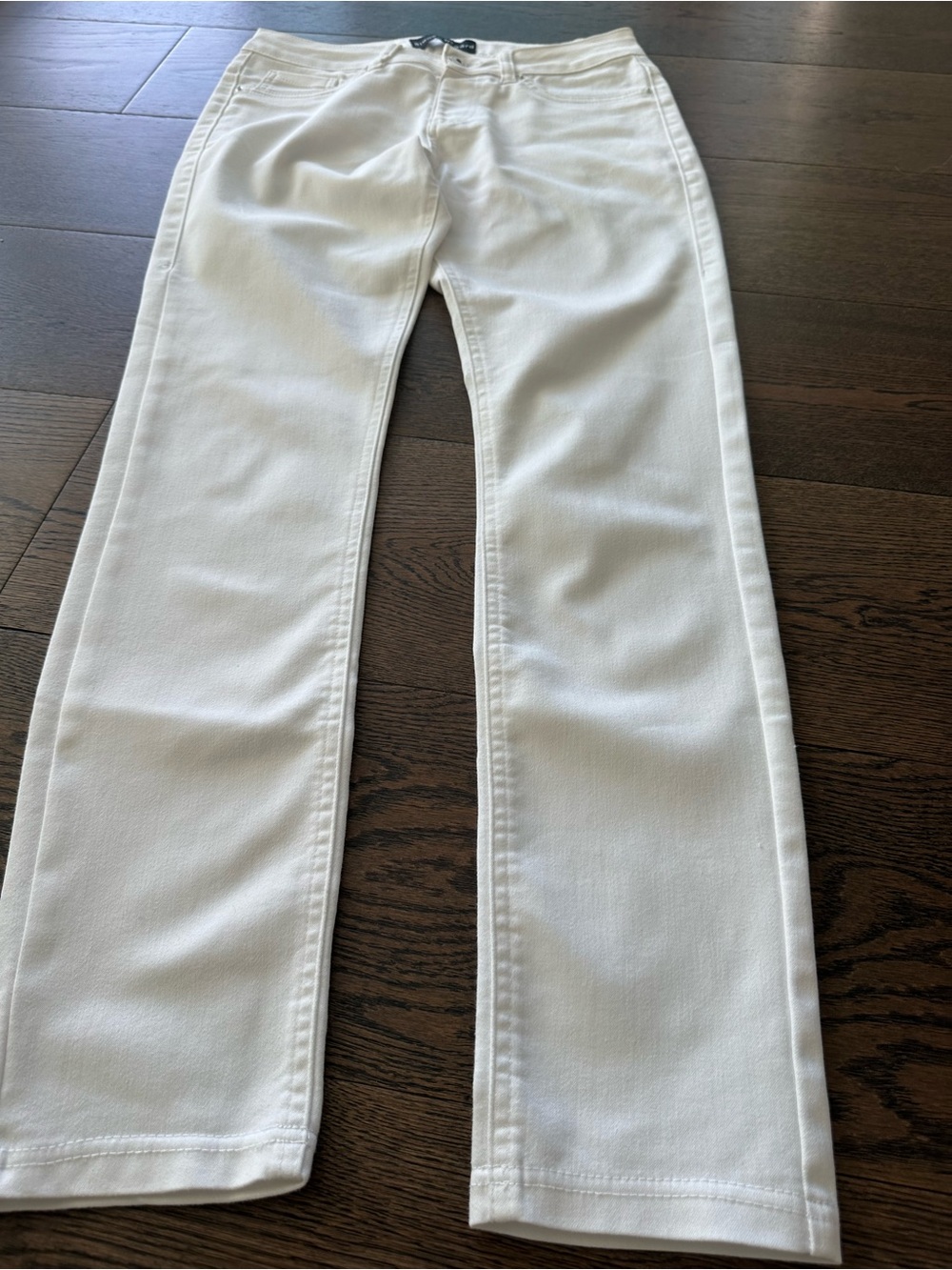 White Women’s Straight-Leg Jeans